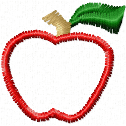 Apple Embroidery Design 10 Apple Embroidery Design 10